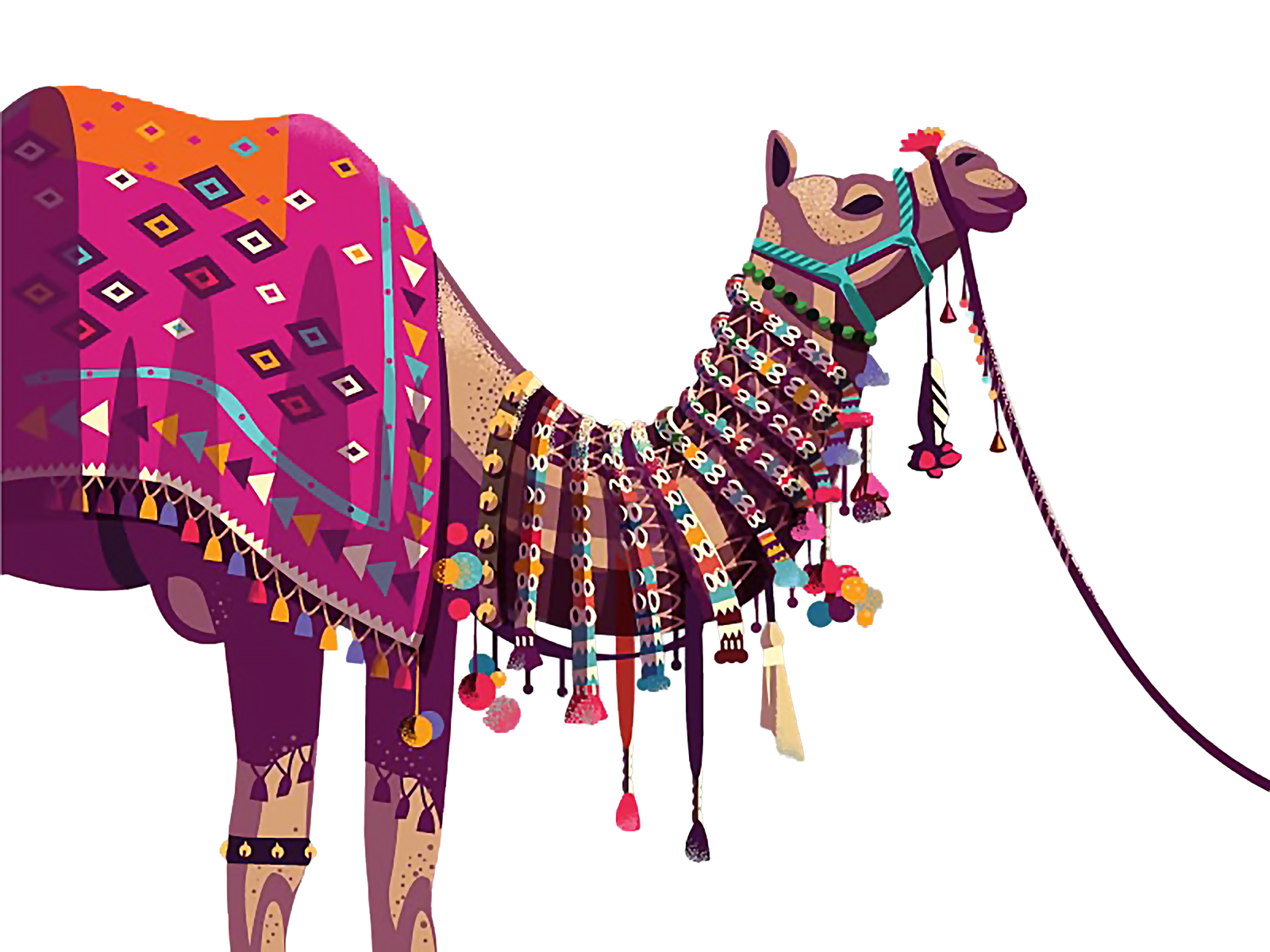 Decorated Camel Left